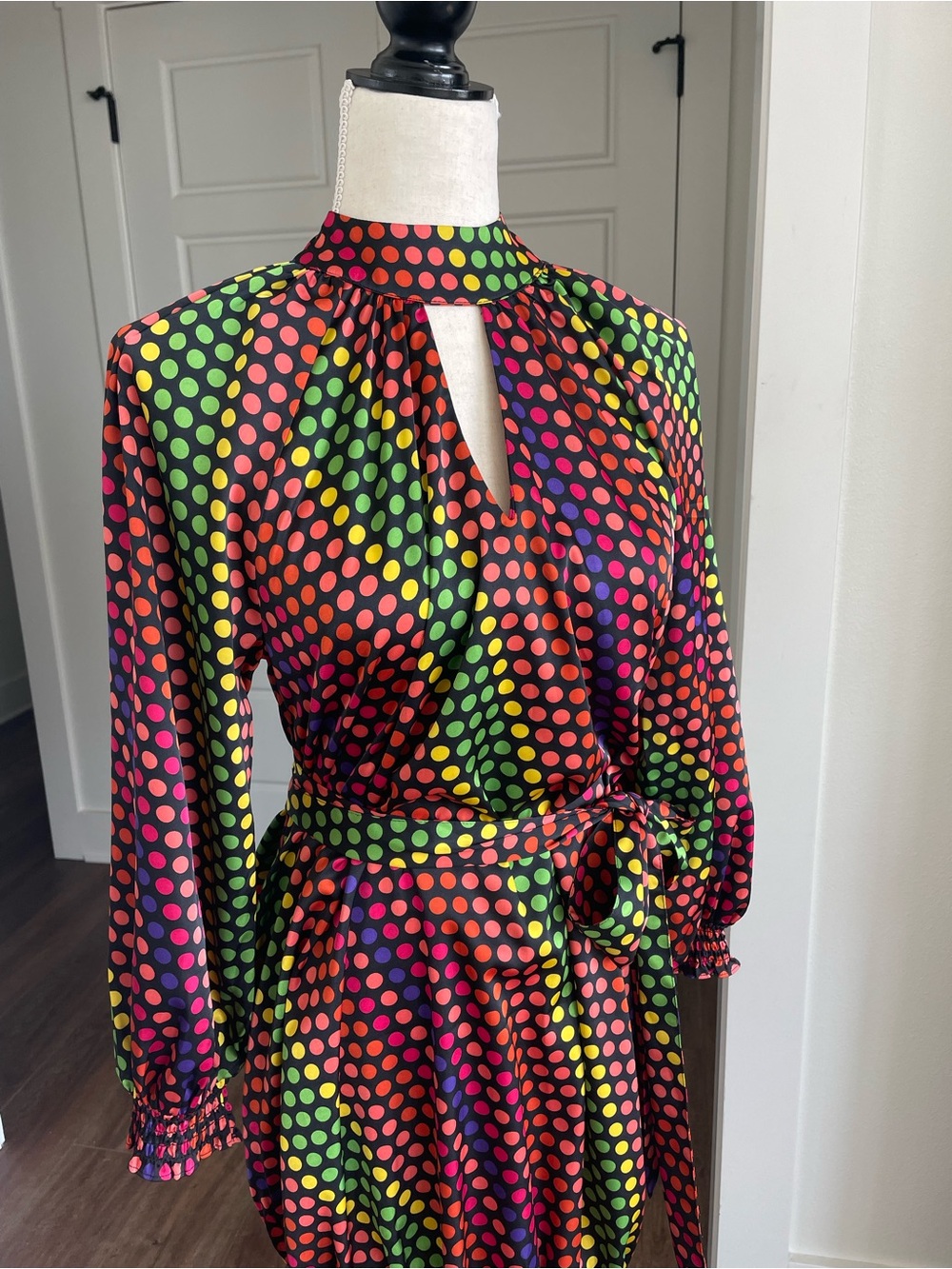 New York & Co Multicolor Polkadot Tunic Dress Deadstock - Picture 3 of 12